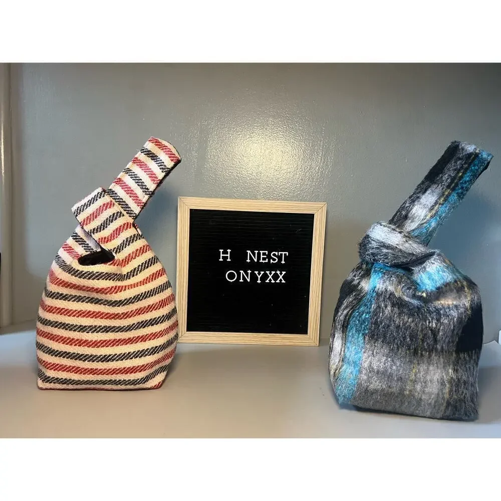 Yaito snow miser flannel knot bag